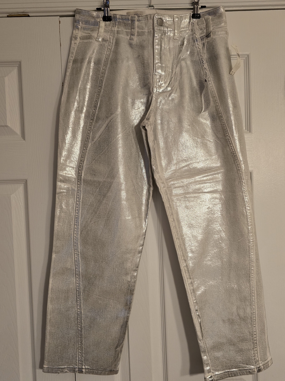 NWT Pilcro Silver Cargo Trousers - 28